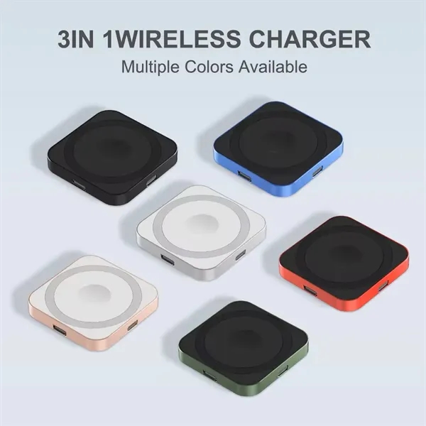 3-in-1 Magnetic Wireless Charger Station for iPhone AirPods - 3-in-1 Magnetic Wireless Charger Station for iPhone AirPods - Image 9 of 9