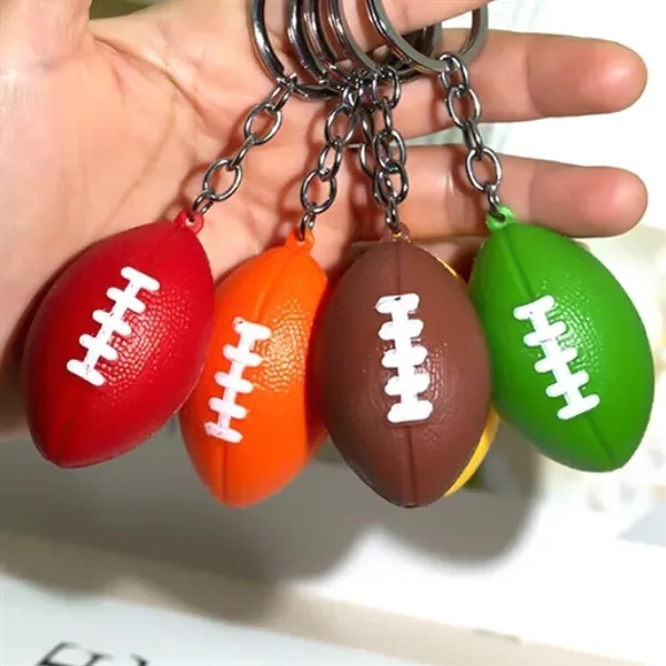 Football Stress Relief Keychain - Football Stress Relief Keychain - Image 2 of 2