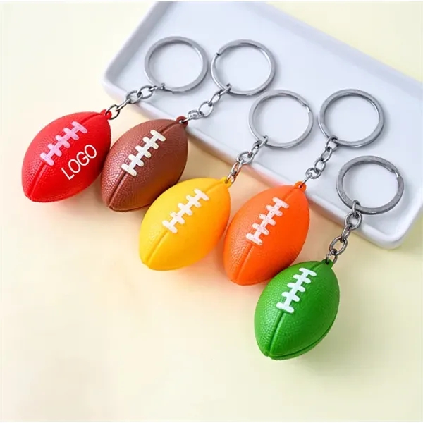 Football Stress Relief Keychain - Football Stress Relief Keychain - Image 0 of 2