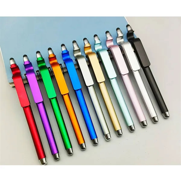 3 in 1 Cell Phone Holder Capacitive Stylus Ballpoint Pen - 3 in 1 Cell Phone Holder Capacitive Stylus Ballpoint Pen - Image 1 of 1