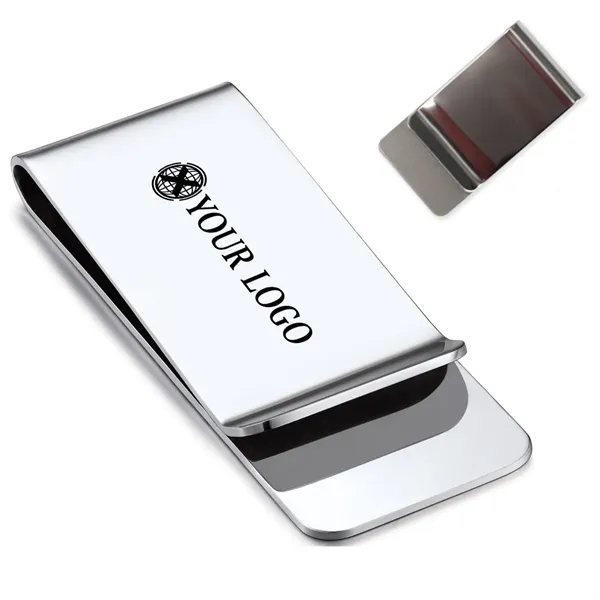 Mini Stainless Steel Credit Card Holder Money Clip - Mini Stainless Steel Credit Card Holder Money Clip - Image 0 of 2