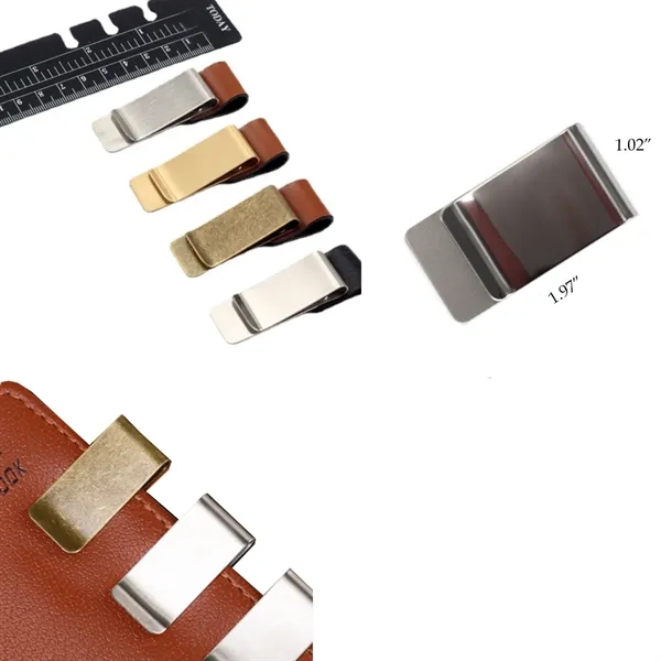 Mini Stainless Steel Credit Card Holder Money Clip - Mini Stainless Steel Credit Card Holder Money Clip - Image 1 of 2