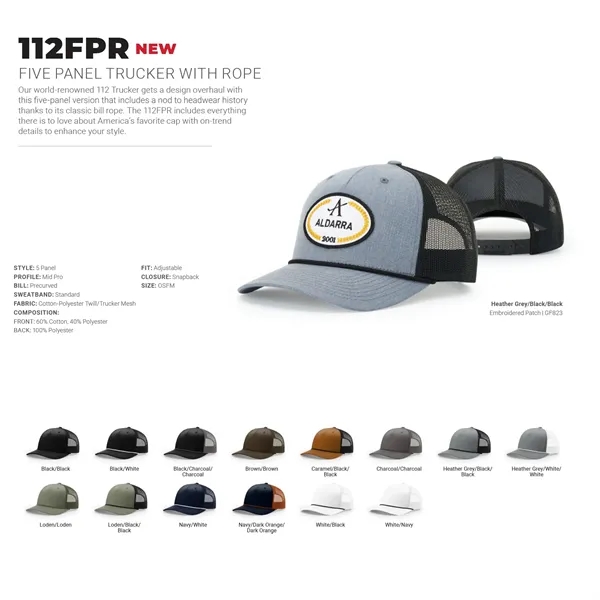 Richardson 112FPR Trucker Hat w/ Patches or Embroidery - Richardson 112FPR Trucker Hat w/ Patches or Embroidery - Image 2 of 29