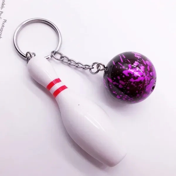 Bowling Pin Keychain - Bowling Pin Keychain - Image 2 of 3