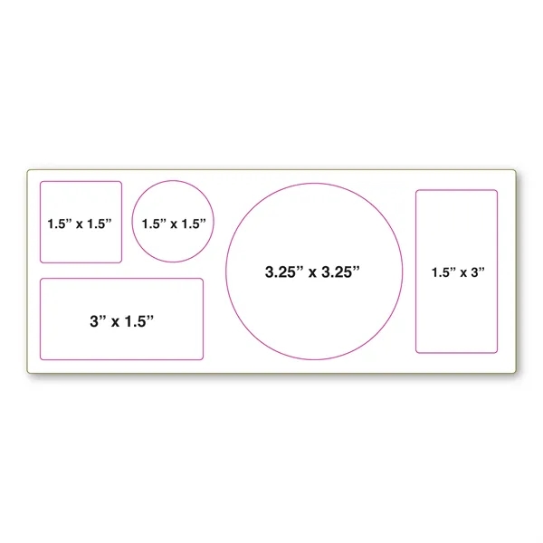 Repositionable Decal Sticker Sheet 3.75" x 9" - 4 Mil - Repositionable Decal Sticker Sheet 3.75" x 9" - 4 Mil - Image 4 of 5
