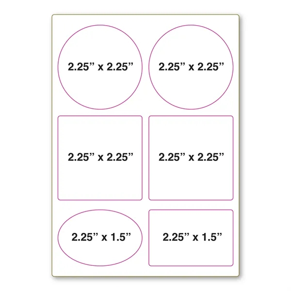 Adhesive Decal Sticker Sheet 5" x 7" - 3.4 Mil - Adhesive Decal Sticker Sheet 5" x 7" - 3.4 Mil - Image 2 of 3