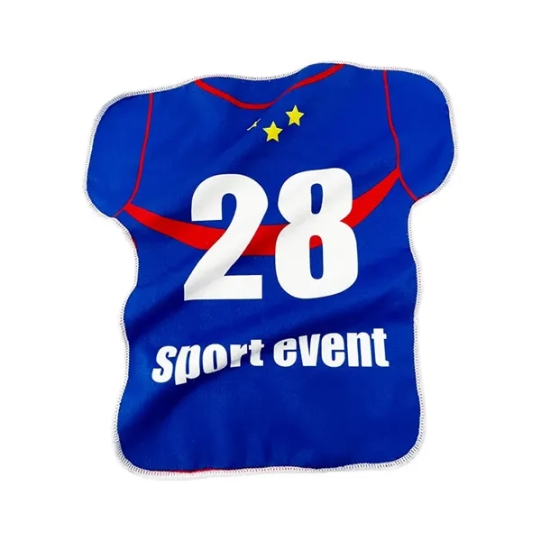 Jersey shape Microfiber Towel With Logo - Jersey shape Microfiber Towel With Logo - Image 3 of 4