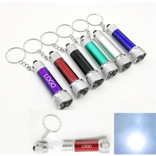 LED Aluminum Flashlight with Keychain - LED Aluminum Flashlight with Keychain - Image 0 of 3
