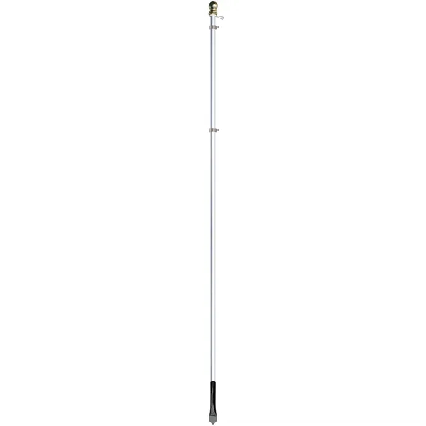 8' Silver Aluminum Display Pole - 8' Silver Aluminum Display Pole - Image 1 of 3