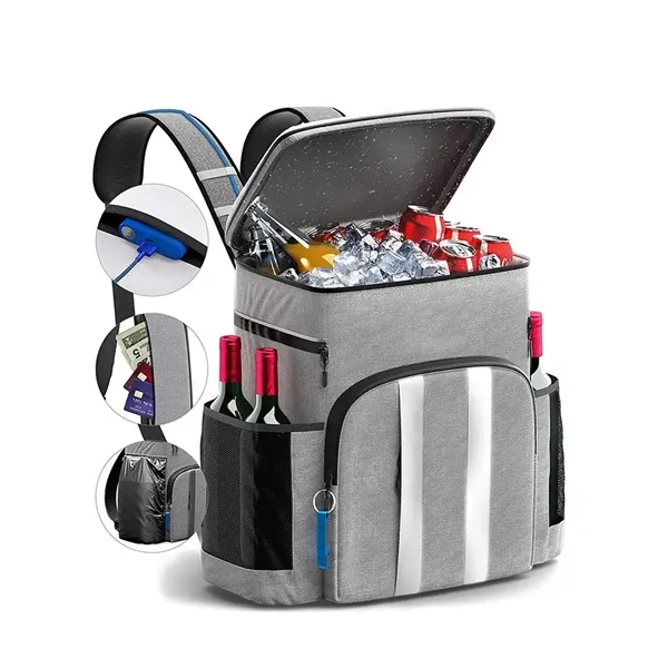40L Insulated Cooler Lunch Bag Backpack - 40L Insulated Cooler Lunch Bag Backpack - Image 2 of 2
