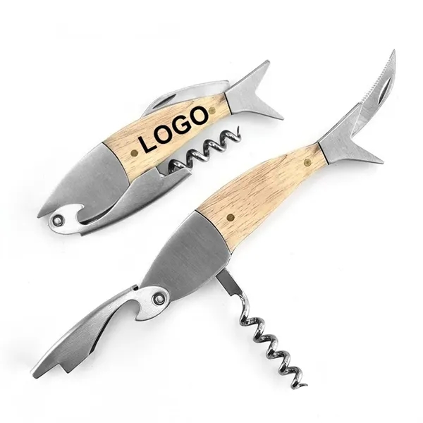 Lightwood Fish Shape Corkscrew - Lightwood Fish Shape Corkscrew - Image 0 of 2