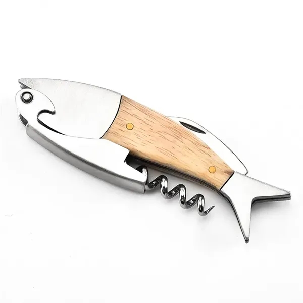 Lightwood Fish Shape Corkscrew - Lightwood Fish Shape Corkscrew - Image 1 of 2