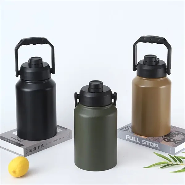 2L Double Wall Vacuum Insulated Bottles with Carry Handle - 2L Double Wall Vacuum Insulated Bottles with Carry Handle - Image 8 of 18