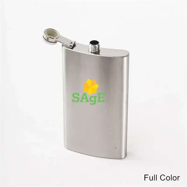 8 and 12 oz Stainless Steel Hip Flask Alcohol Bottle - 8 and 12 oz Stainless Steel Hip Flask Alcohol Bottle - Image 1 of 22