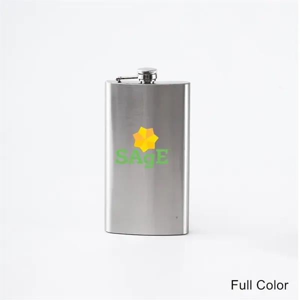 8 and 12 oz Stainless Steel Hip Flask Alcohol Bottle - 8 and 12 oz Stainless Steel Hip Flask Alcohol Bottle - Image 2 of 22