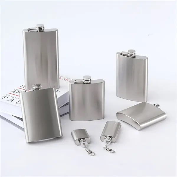 8 and 12 oz Stainless Steel Hip Flask Alcohol Bottle - 8 and 12 oz Stainless Steel Hip Flask Alcohol Bottle - Image 13 of 22