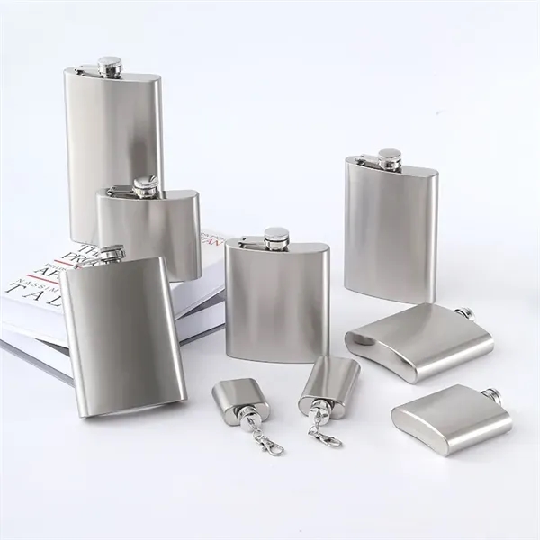 8 and 12 oz Stainless Steel Hip Flask Alcohol Bottle - 8 and 12 oz Stainless Steel Hip Flask Alcohol Bottle - Image 17 of 22