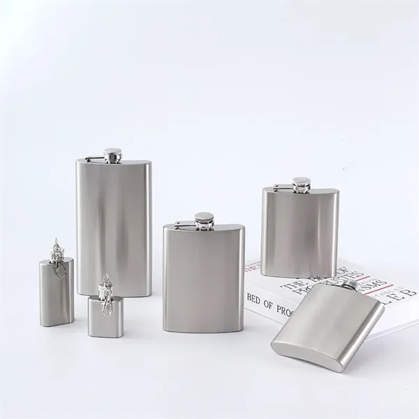 8 and 12 oz Stainless Steel Hip Flask Alcohol Bottle - 8 and 12 oz Stainless Steel Hip Flask Alcohol Bottle - Image 18 of 22