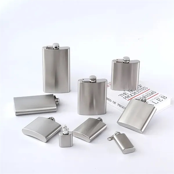 8 and 12 oz Stainless Steel Hip Flask Alcohol Bottle - 8 and 12 oz Stainless Steel Hip Flask Alcohol Bottle - Image 19 of 22