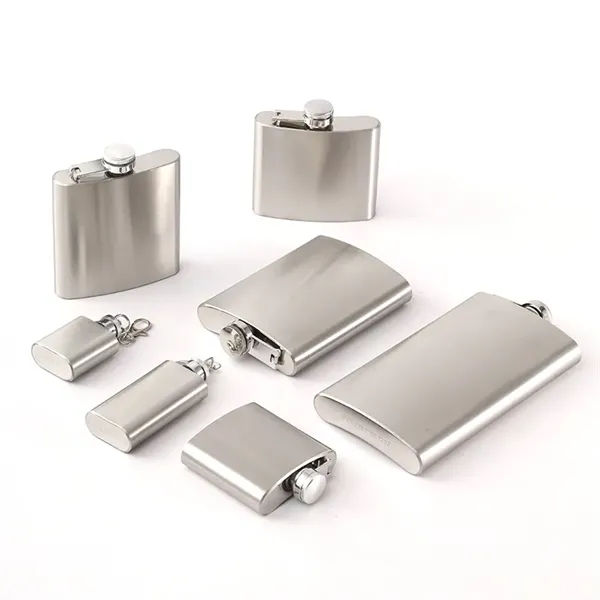 8 and 12 oz Stainless Steel Hip Flask Alcohol Bottle - 8 and 12 oz Stainless Steel Hip Flask Alcohol Bottle - Image 15 of 22