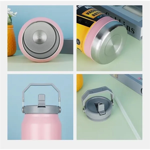 40oz Vacuum Insulated Water Bottle Cup with Lids Straw - 40oz Vacuum Insulated Water Bottle Cup with Lids Straw - Image 2 of 5