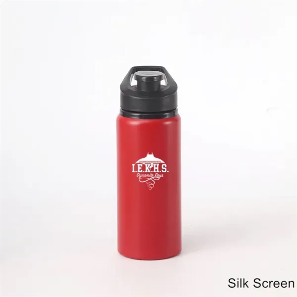 20/25 oz Reusable Aluminum Sport Bottle with Snap Cap - 20/25 oz Reusable Aluminum Sport Bottle with Snap Cap - Image 4 of 19