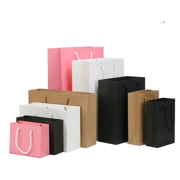 Kraft Paper Shopping Bag - Kraft Paper Shopping Bag - Image 2 of 2