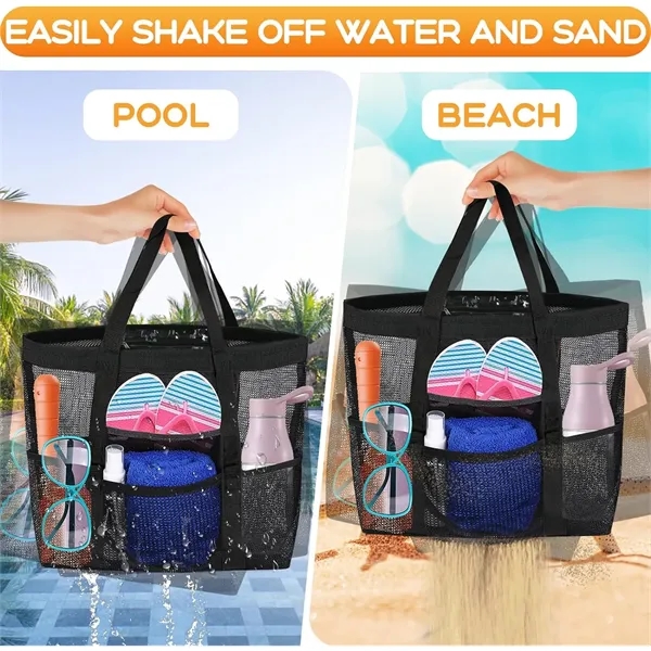 Mesh Beach Bag - Mesh Beach Bag - Image 2 of 11