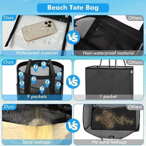 Mesh Beach Bag - Mesh Beach Bag - Image 3 of 11