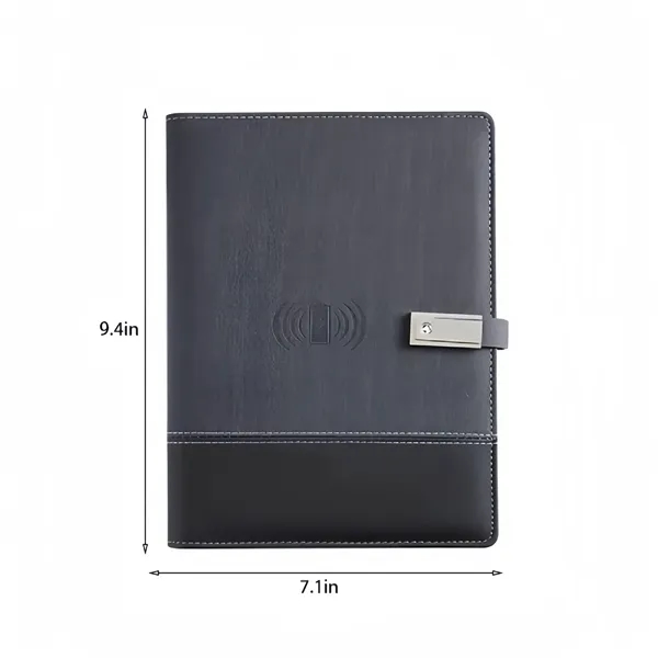 Rechargeable Notebook Power Bank Notepad Wireless Charging - Rechargeable Notebook Power Bank Notepad Wireless Charging - Image 1 of 4