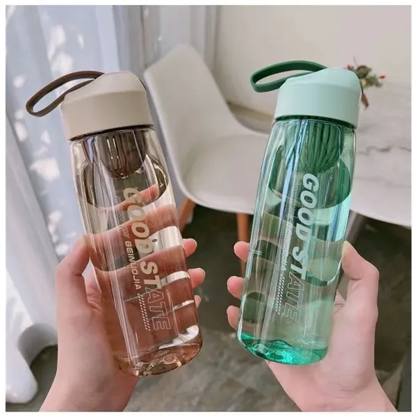 550mL Portable Clear Plastic Cool Design Bottle with Rubber - 550mL Portable Clear Plastic Cool Design Bottle with Rubber - Image 5 of 5