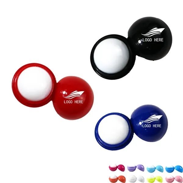 Customizable Round Ball Shape Lip Balm