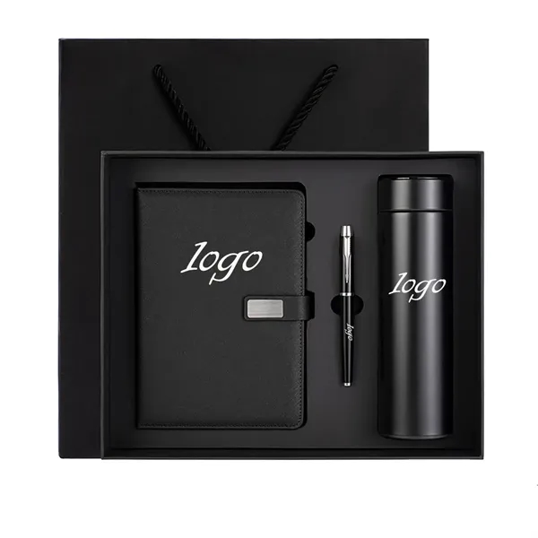3Pcs Customized Luxury Business Notebook Gift Box Set - 3Pcs Customized Luxury Business Notebook Gift Box Set - Image 0 of 5
