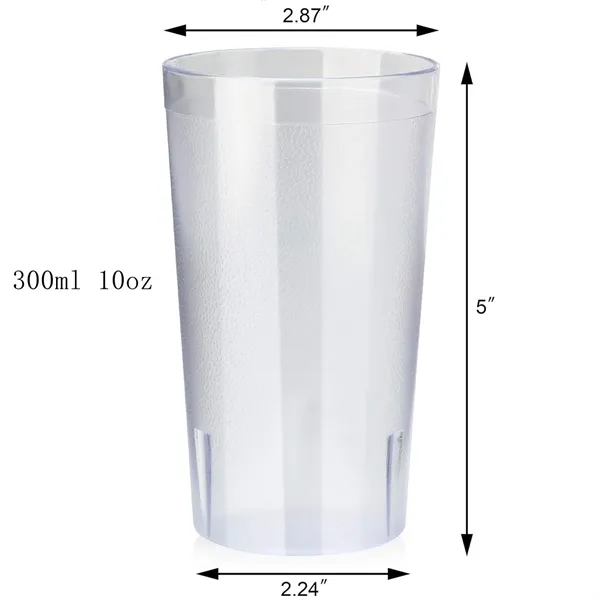 Unbreakable Plastic Juice Cup Drinking Glasses 300ml - Unbreakable Plastic Juice Cup Drinking Glasses 300ml - Image 3 of 4