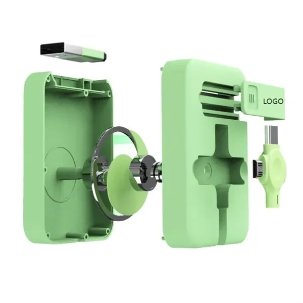 4 In 1 Multiple Retractable Charging Cable With Phone Stand - 4 In 1 Multiple Retractable Charging Cable With Phone Stand - Image 1 of 5