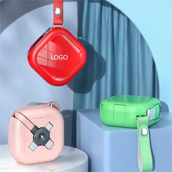 Mini Square Multi Charging Cable With Mobile Phone Holder - Mini Square Multi Charging Cable With Mobile Phone Holder - Image 3 of 5