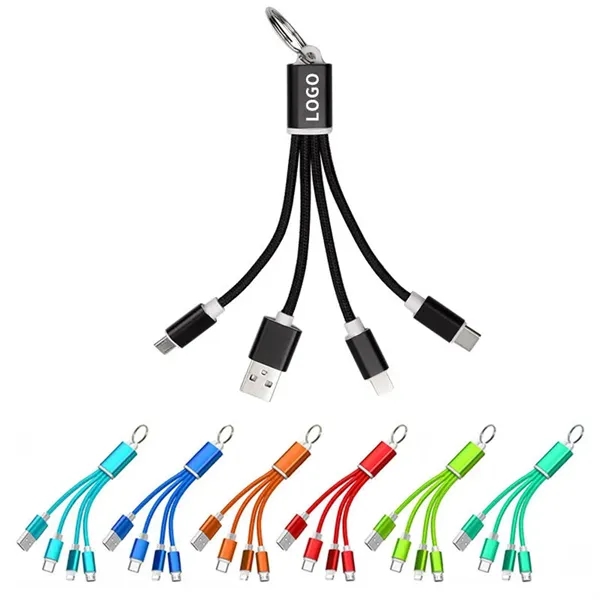 Short Universal USB Cable Keychain For Travel - Short Universal USB Cable Keychain For Travel - Image 0 of 3