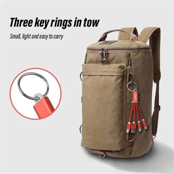 Short Universal USB Cable Keychain For Travel - Short Universal USB Cable Keychain For Travel - Image 1 of 3