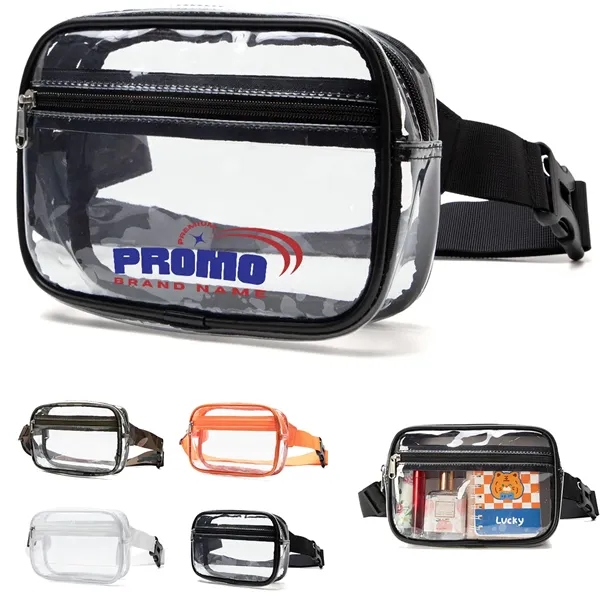 Small Clear Fanny  Pack Stadium Approved Belt Bag Unisex - Small Clear Fanny  Pack Stadium Approved Belt Bag Unisex - Image 0 of 5