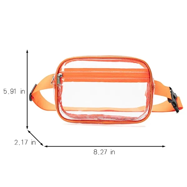 Small Clear Fanny  Pack Stadium Approved Belt Bag Unisex - Small Clear Fanny  Pack Stadium Approved Belt Bag Unisex - Image 1 of 5