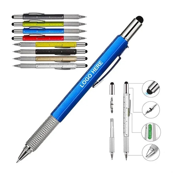 6 in 1 Multi Tech Gadget Screwdriver Ballpoint Pen - 6 in 1 Multi Tech Gadget Screwdriver Ballpoint Pen - Image 0 of 1