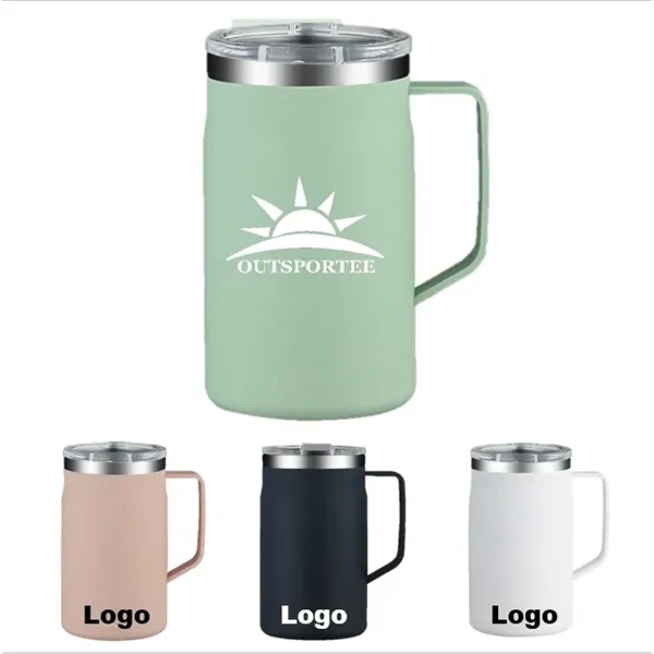 15oz/20oz/22oz Double Wall Tumbler Mug W/Handle - 15oz/20oz/22oz Double Wall Tumbler Mug W/Handle - Image 0 of 5