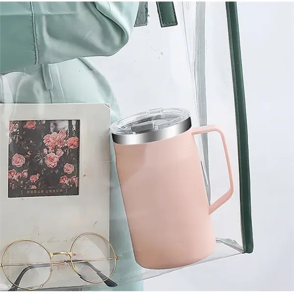 15oz/20oz/22oz Double Wall Tumbler Mug W/Handle - 15oz/20oz/22oz Double Wall Tumbler Mug W/Handle - Image 5 of 5