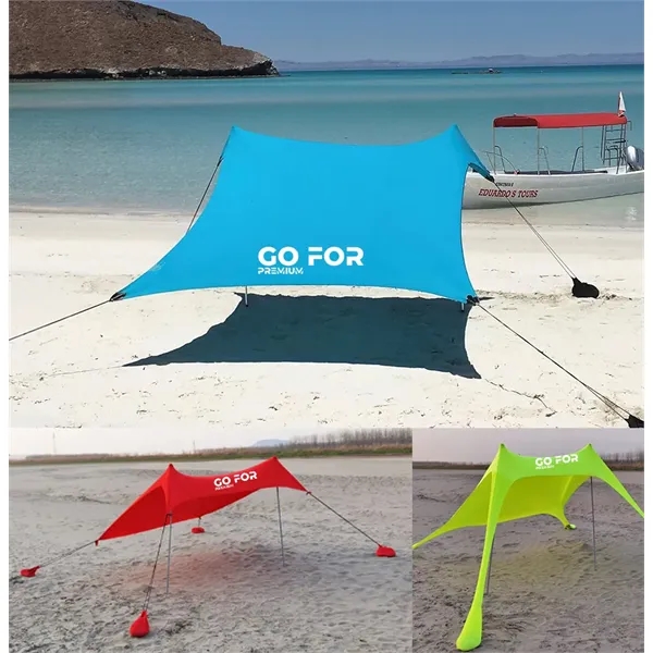 Beach Tent with 2 Sand Anchors - Beach Tent with 2 Sand Anchors - Image 0 of 2