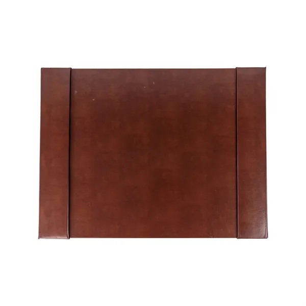 Authentic Bonded Tuxedo Leather Desk Pad With Side Rails - Authentic Bonded Tuxedo Leather Desk Pad With Side Rails - Image 1 of 2