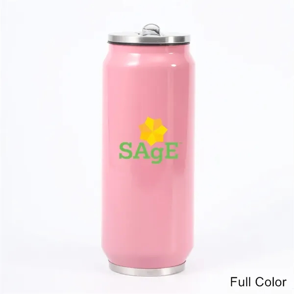 15 oz Stainless Steel Insulated Can Tumbler with Lid Straw - 15 oz Stainless Steel Insulated Can Tumbler with Lid Straw - Image 1 of 8