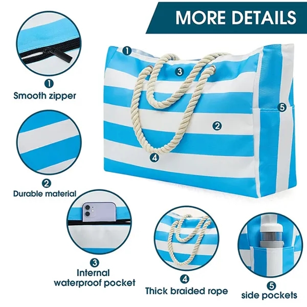 Extra Large Beach Bag - Extra Large Beach Bag - Image 3 of 4