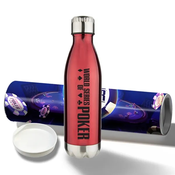 17 oz Stainless Steel Cola Bottle with Shipping Tube - 17 oz Stainless Steel Cola Bottle with Shipping Tube - Image 3 of 15