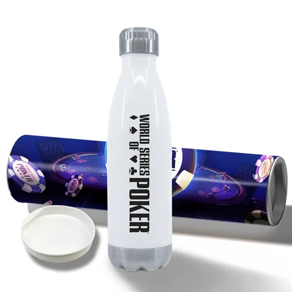 17 oz Stainless Steel Cola Bottle with Shipping Tube - 17 oz Stainless Steel Cola Bottle with Shipping Tube - Image 6 of 15