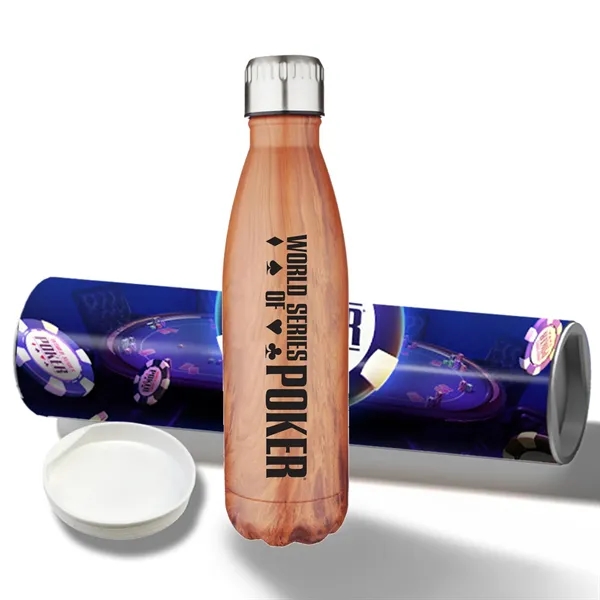 17 oz Stainless Steel Cola Bottle with Shipping Tube - 17 oz Stainless Steel Cola Bottle with Shipping Tube - Image 7 of 15